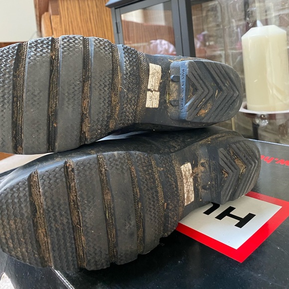 HUNTER Rain Boots Original Tall Size 7 Navy Blue - Picture 5 of 6